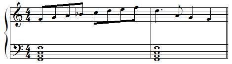 melody-on-F-scale-notes