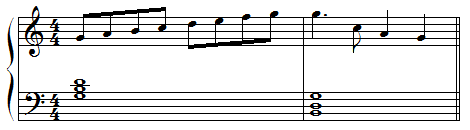 melody-on-Gmix-mode-notes